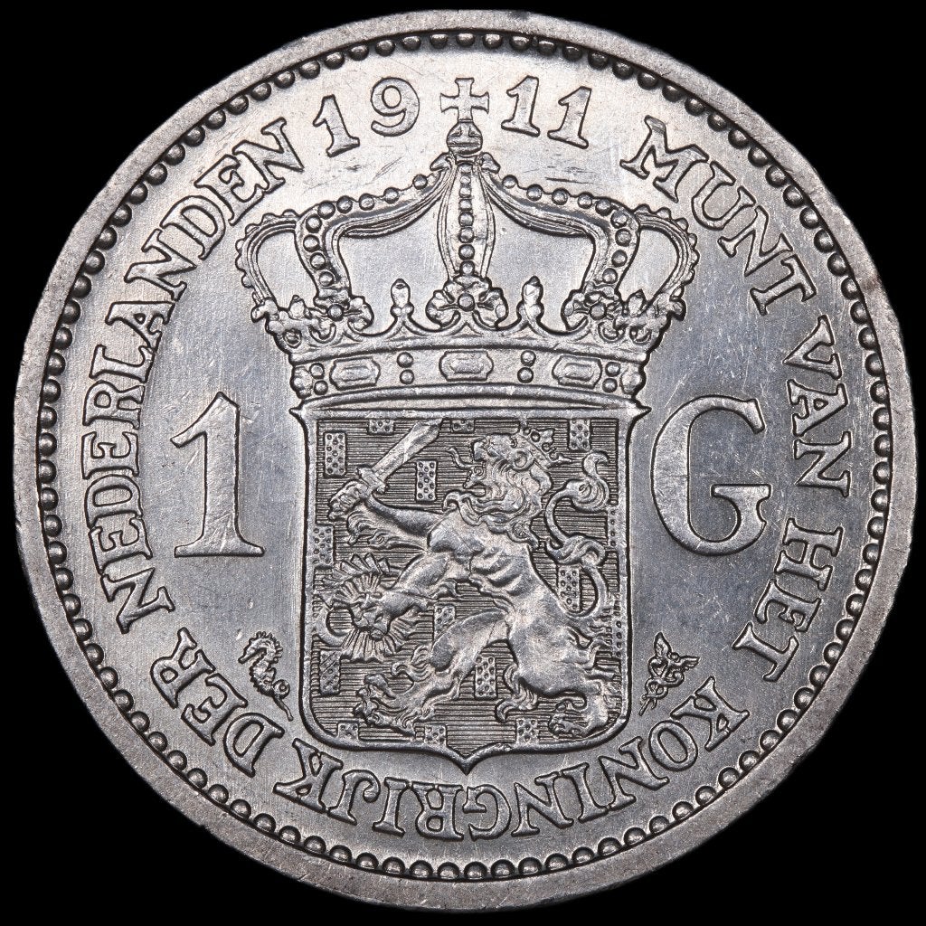 Gulden 1911. Pr., 1 gulden, Zilver, Ophalen of Verzenden, Koningin Wilhelmina