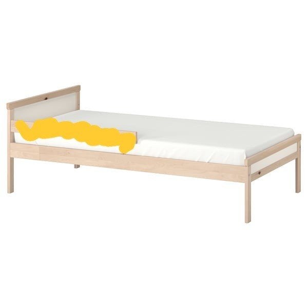 IKEA peuterbed Sniglar evt met matras, Ophalen, Gebruikt, Wit, 190 cm of minder
