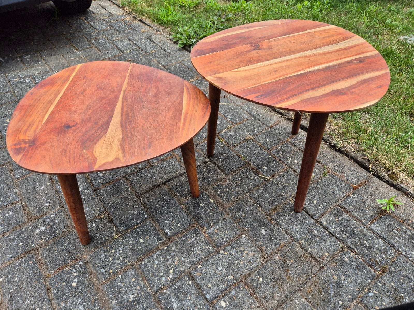 Retro tafeltjes, Ophalen, Rond, Minder dan 55 cm, 45 tot 60 cm