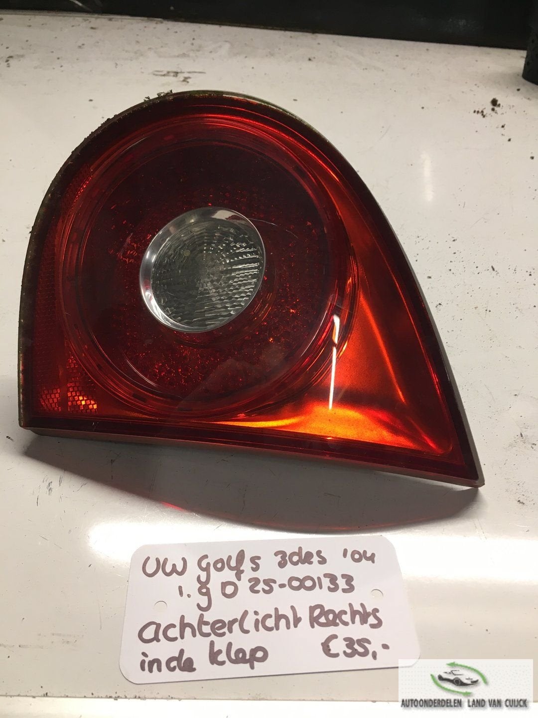 Vw Golf 5 1.9 D 3drs 2500133  Achterlicht Rechtsachter of Re