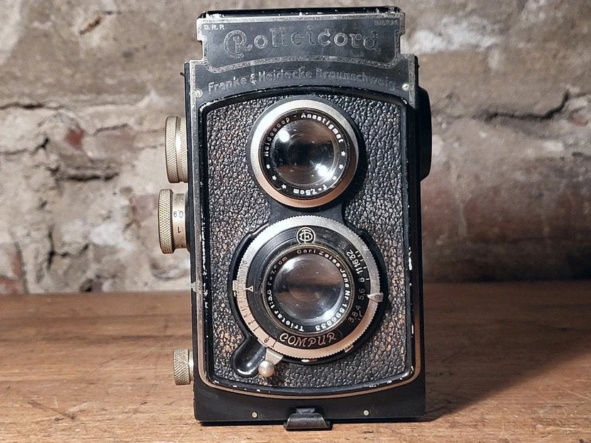Rolleicord TLR Camera met Carl Zeiss Jena Triotar 3.5/7.5cm, Audio, Tv en Foto, Ophalen of Verzenden, Gebruikt, Spiegelreflex