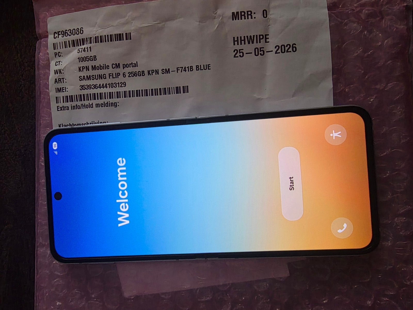 Samsung flip6 in perfecte staat, Zwart, Ophalen of Verzenden, Zo goed als nieuw, 128 GB