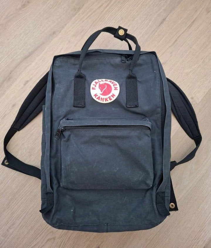 Fjällräven Kanken Laptop Rugzak 13 inch Zwart Z.G.A.N., Sieraden, Tassen en Uiterlijk, Tassen | Rugtassen, Overige merken, 25 tot 40 cm