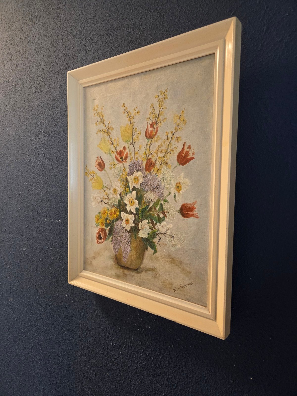 Bloemstilleven door A.J. van de Wijngaard (1888-1959), Ophalen