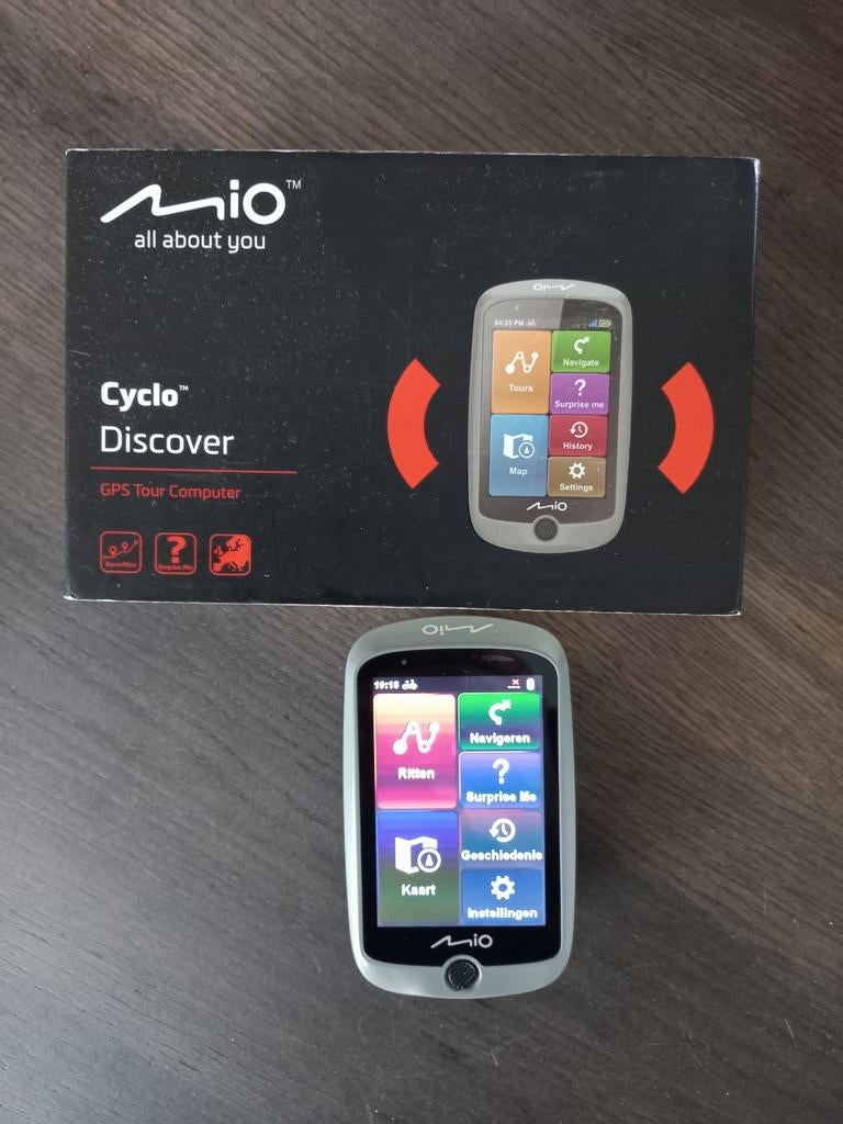 Mio Cyclo Discover met 3 originele bevestigingsbeugels, Fietsen en Brommers, Fietsaccessoires | Fietscomputers, Ophalen of Verzenden