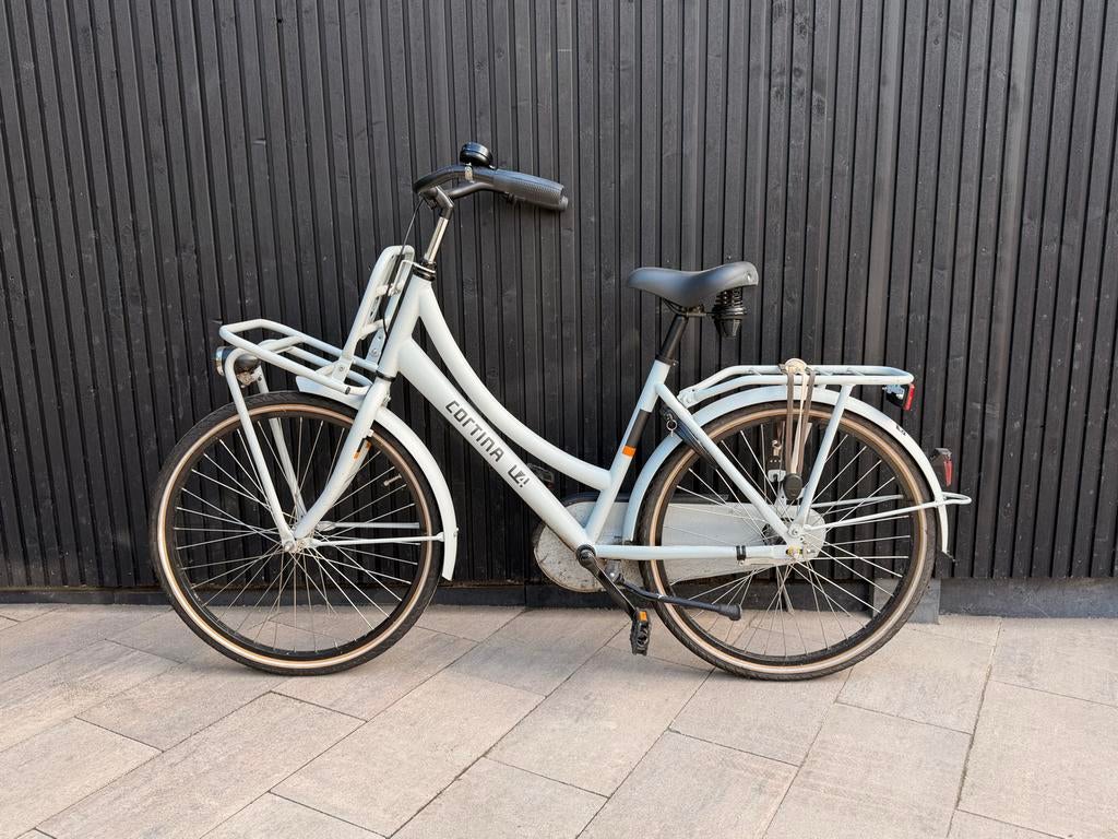 Cortina U4 Transportfiets kinder - Lichtblauw, Fietsen en Brommers, Terugtraprem, Cortina U4 transportfiets, Versnellingen, Zo goed als nieuw