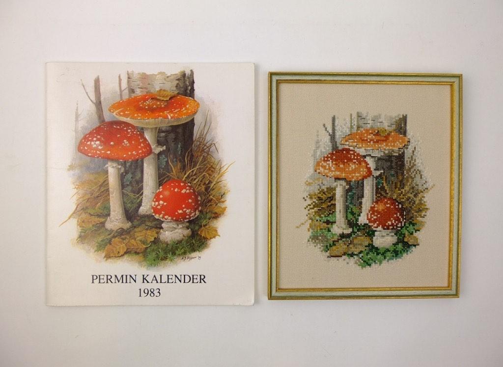 Permin Agenda Paddestoelen, Ophalen of Verzenden, Handborduren, Patroon