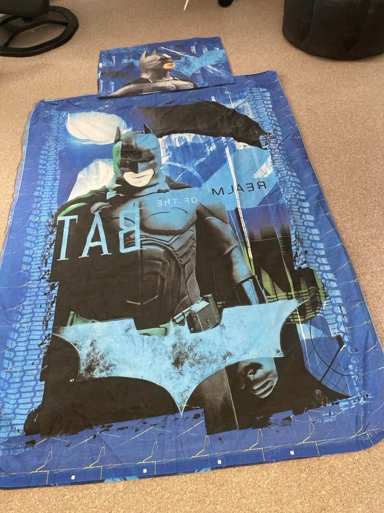 Batman Dekbedovertrek Eenpersoons, Gebruikt, Eenpersoons, Blauw, Dekbedovertrek
