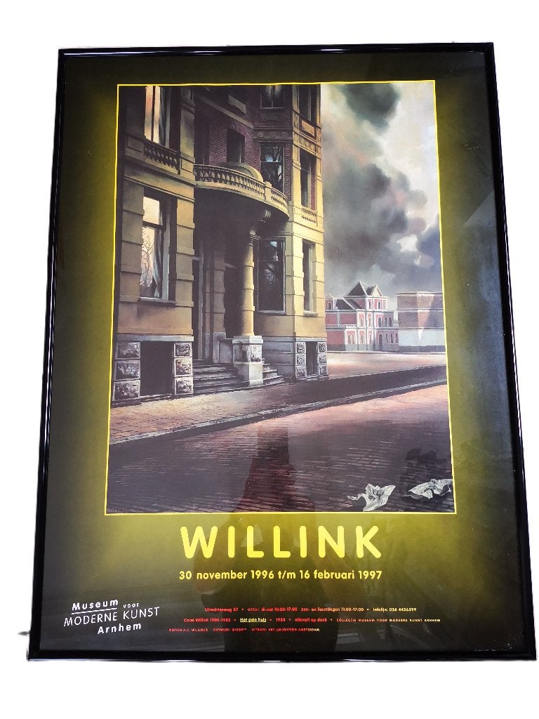 Carel Willink Magisch Realism poster Museum Arnhem ingelijst, Verzamelen, Ophalen of Verzenden, Deurposter of groter, Dier of Natuur