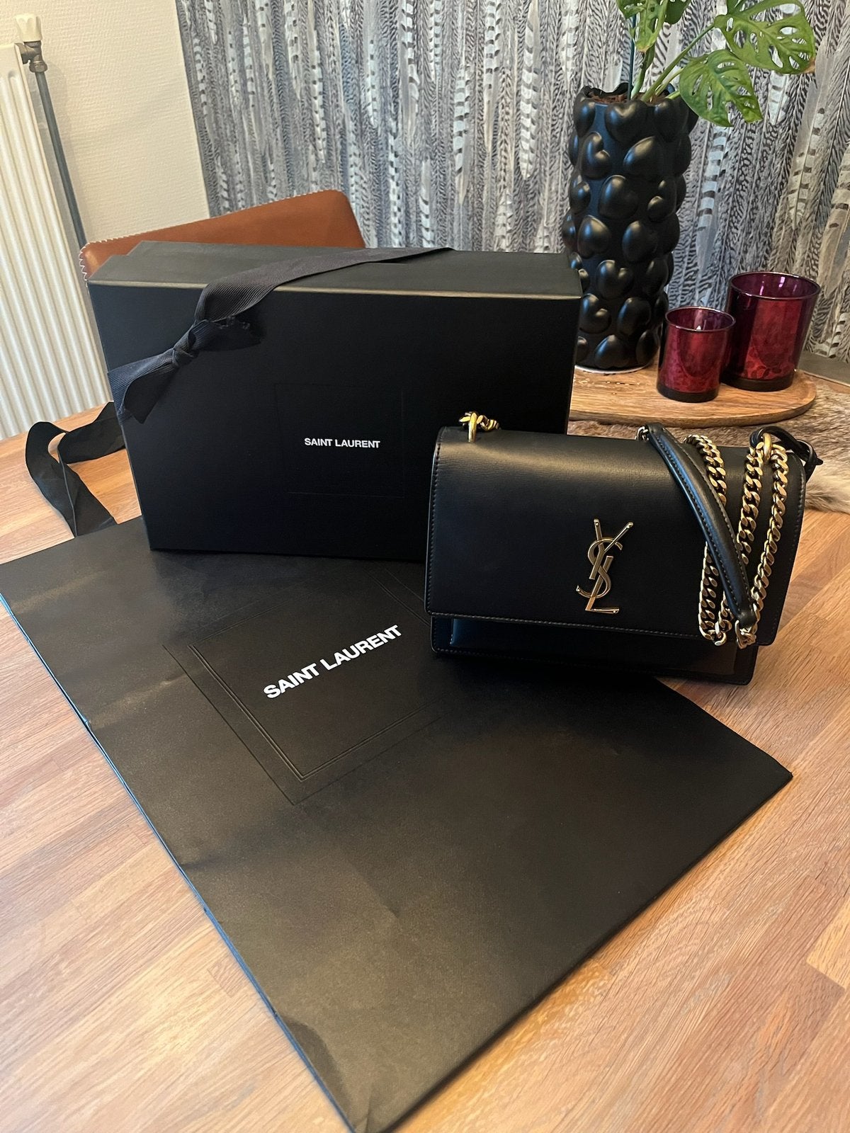 Ysl sunset medium zwart, Ophalen of Verzenden, Zo goed als nieuw