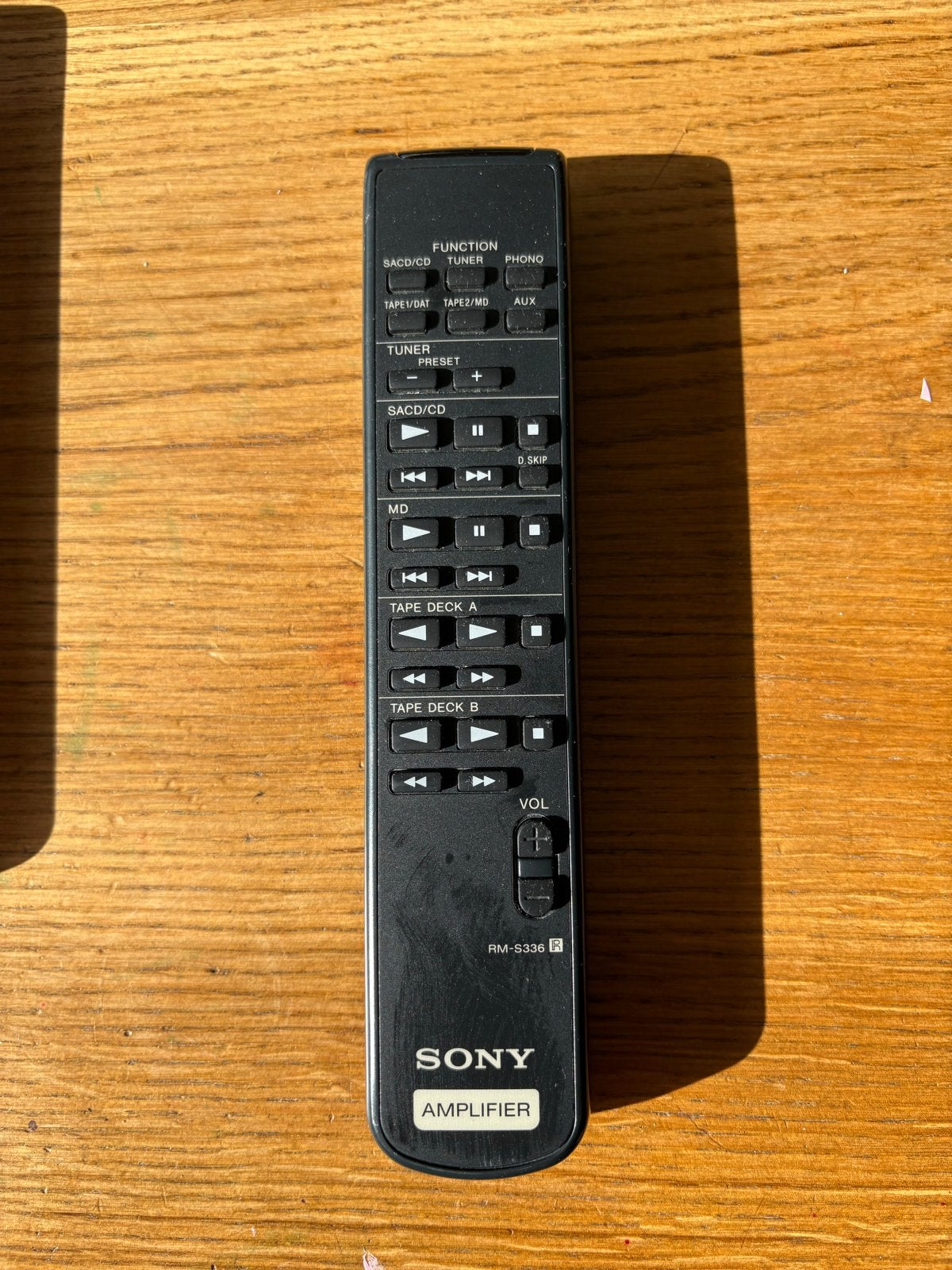 Sony RM-S336 Versterker Afstandsbediening TA-FB940R, Ophalen of Verzenden, Gebruikt, Origineel, Receiver of Versterker