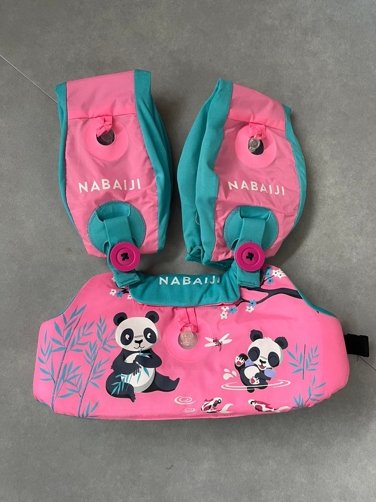 NABAJI Zwemvest met armvleugels - Panda (15-30 kg), Ophalen of Verzenden, Zo goed als nieuw