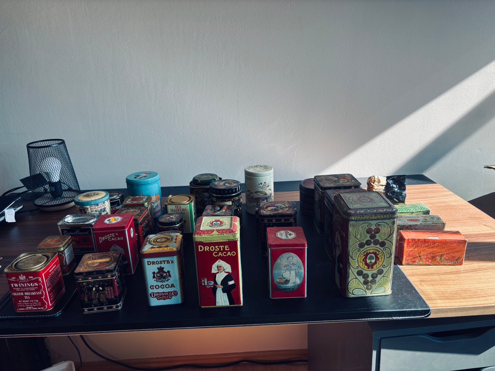 Vintage thee & koffie blikken, Verzenden, Gebruikt, Overige, Overige merken