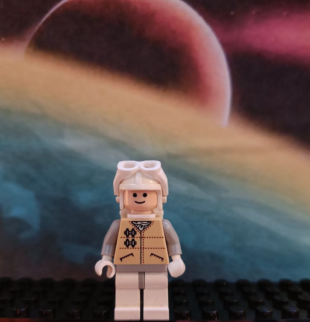 Lego Hoth Rebel - Light Nougat Head, White Visor Goggles, Gebruikt, Star Wars, Lego, Ophalen of Verzenden