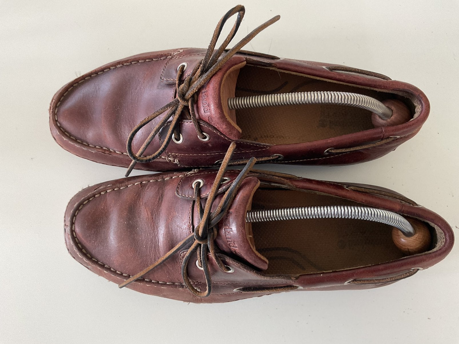 Timberland heren bootschoenen - bruin leer, Ophalen of Verzenden, Gedragen, Bruin, Overige typen