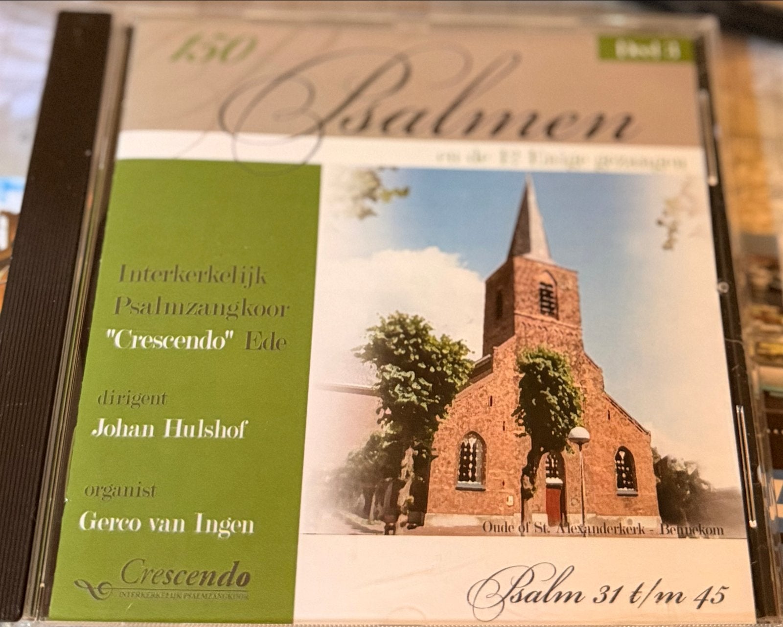 150 Psalmen Vol. 5 - Interkerkelijk Psalmzangkoor Crescendo, Gebruikt, Orgel, Geestelijke liederen, Ophalen of Verzenden