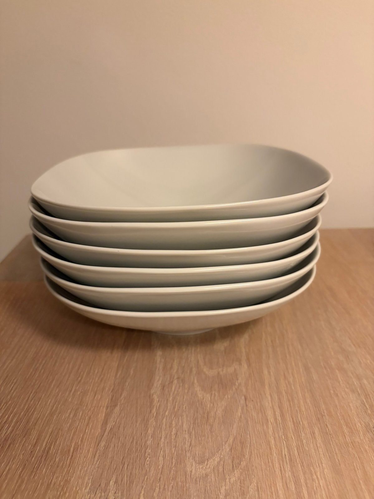 6x IKEA 365+ diepe borden 20x20 cm – Susan Pryke, Gebruikt, IKEA, Ophalen of Verzenden, Bord(en)