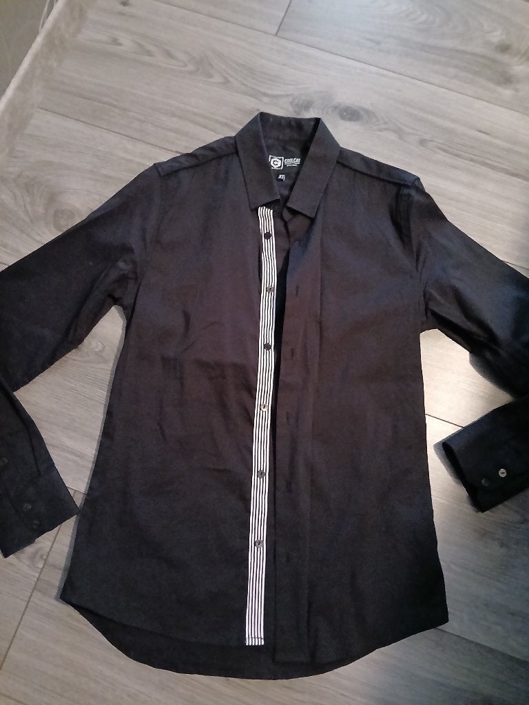 Coolcat overhemd, Kleding | Heren, Ophalen of Verzenden, Zo goed als nieuw, Zwart, Halswijdte 38 (S) of kleiner
