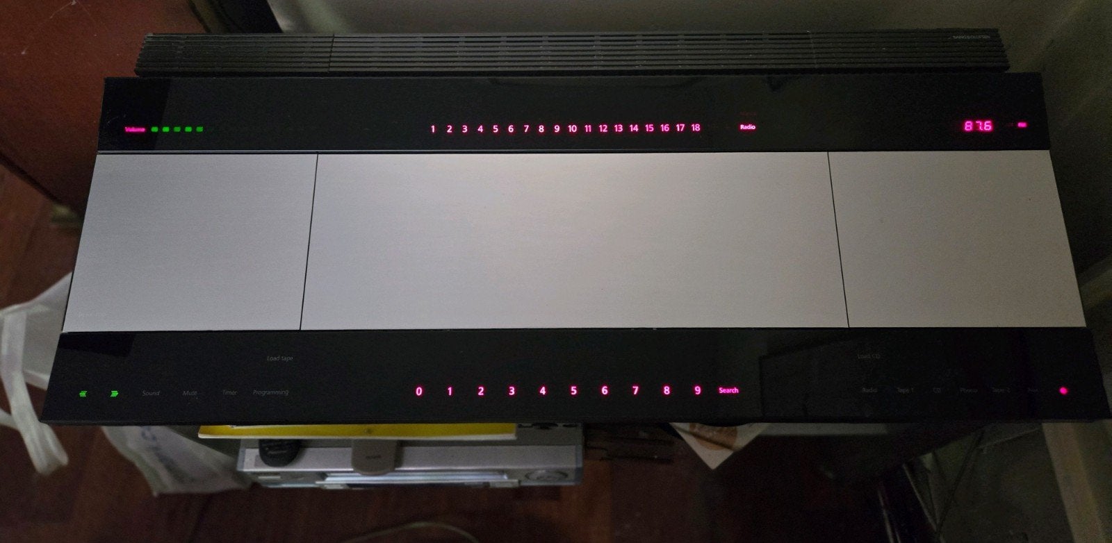 Vintage Bang & Olufsen Beomaster 9300 + meubel + Beo4, Ophalen, Gebruikt, Tuner of Radio, Bang & Olufsen