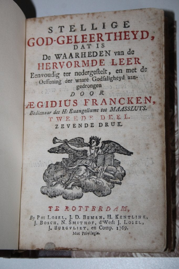 Aegidius Francken - Stellige God-geleertheyd, deel 2 (1769), Antiek en Kunst, Ophalen of Verzenden