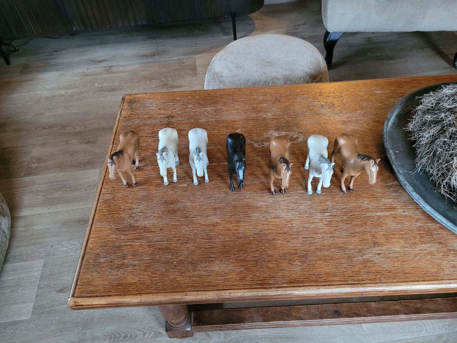 boederij dieren met hekje en hooi balen, Huis en Inrichting, Ophalen of Verzenden, Gebruikt, Wandkapstok, Minder dan 100 cm