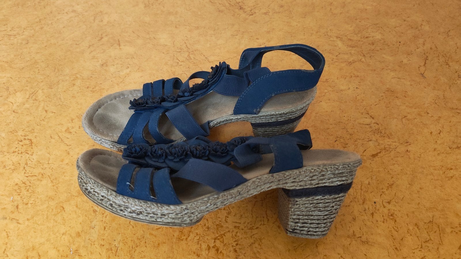 Rieker sandalen, maat 39, Ophalen, Blauw, Sandalen of Muiltjes, Gedragen
