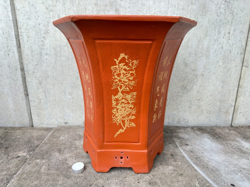 Cascade bonsai schaal pot 38,5x38,5x46cm ***, Ophalen, Rond, Zo goed als nieuw, Aardewerk