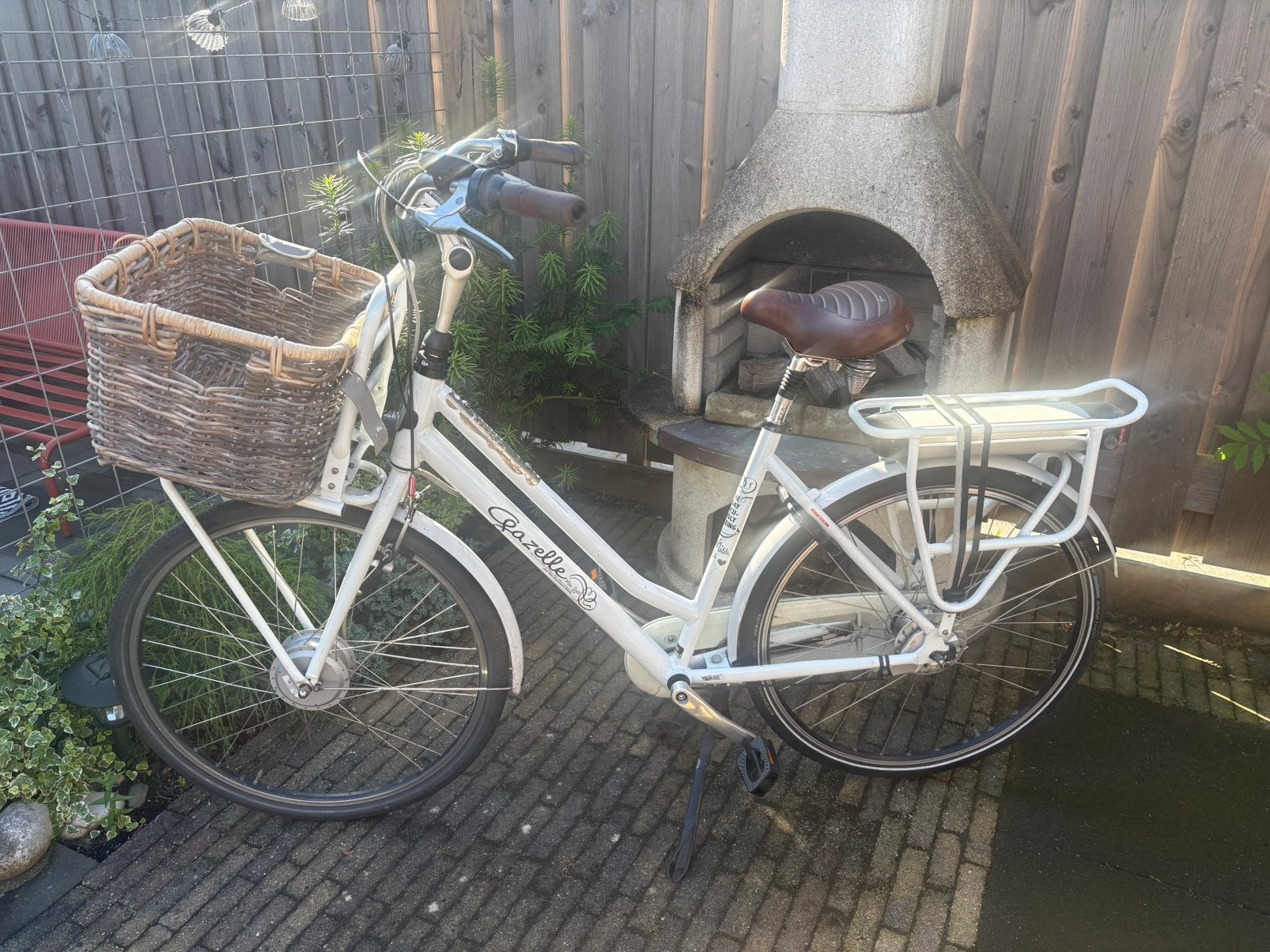 Te koop; elektrische miss grace gazelle fiets, Fietsen en Brommers, Elektrische fietsen, Ophalen, Gebruikt, Gazelle