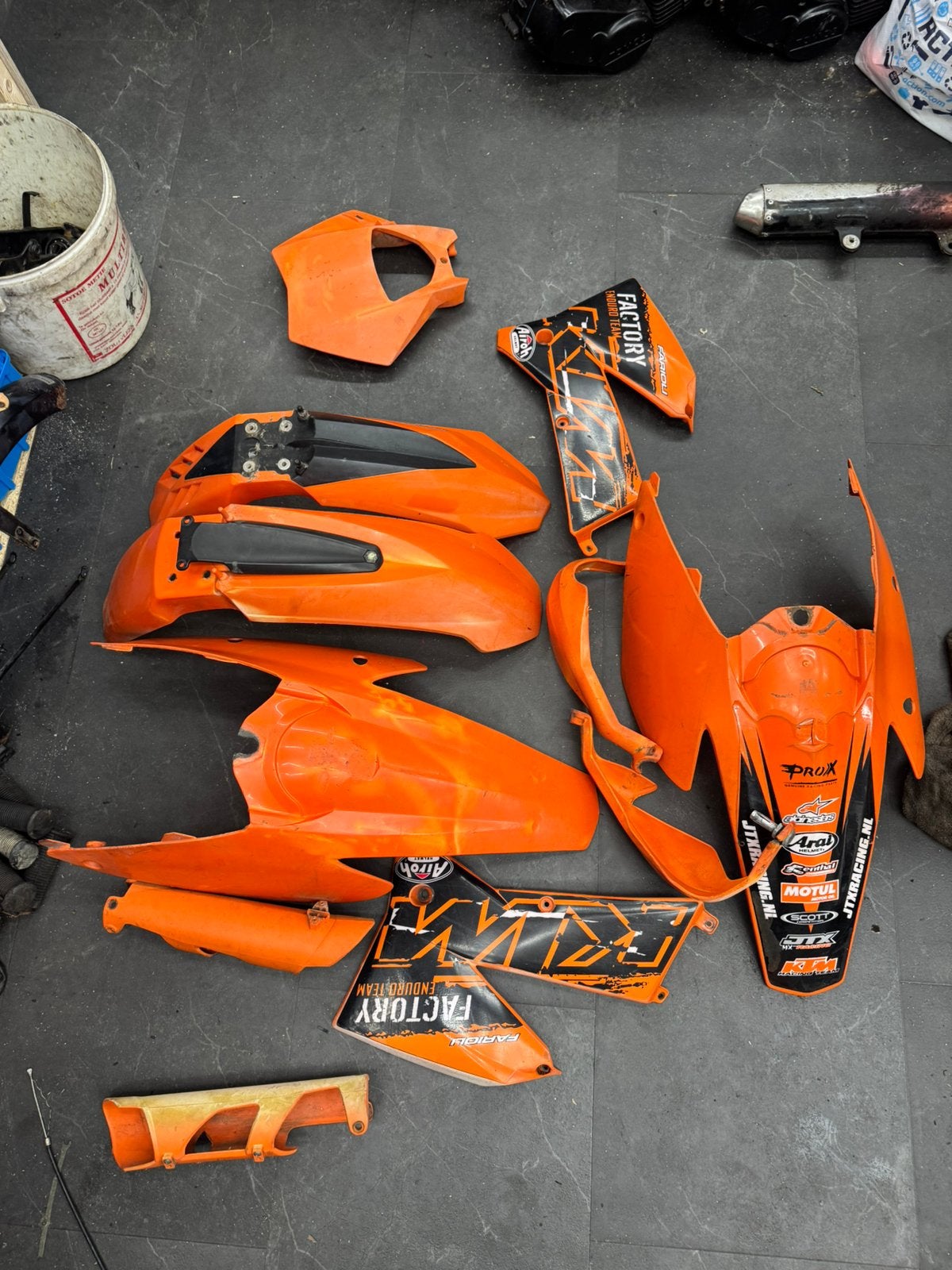Kappenset compleet KTM exc, Motoren, Ophalen of Verzenden, Gebruikt