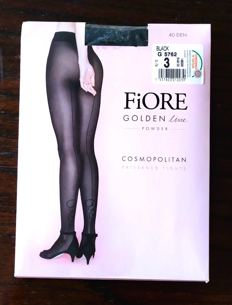 Fiore Naad Panty, Medium, 40 denier Zwart, Fiore, Zwart, Nieuw, Maat 40/42 (M)