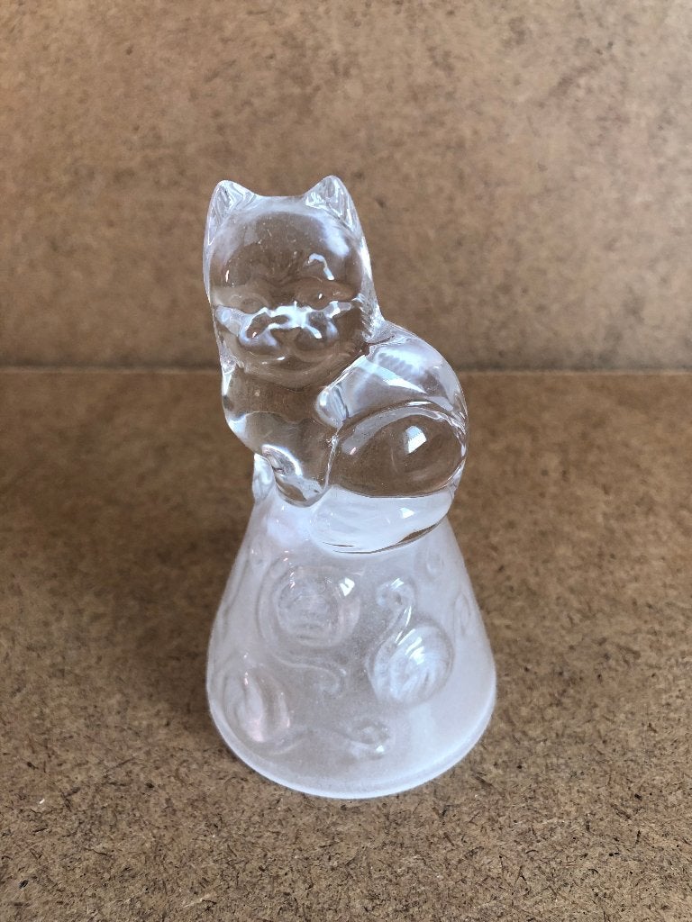 Beeldje poes-kat glas, Verzamelen, Ophalen of Verzenden, Zo goed als nieuw, Dier