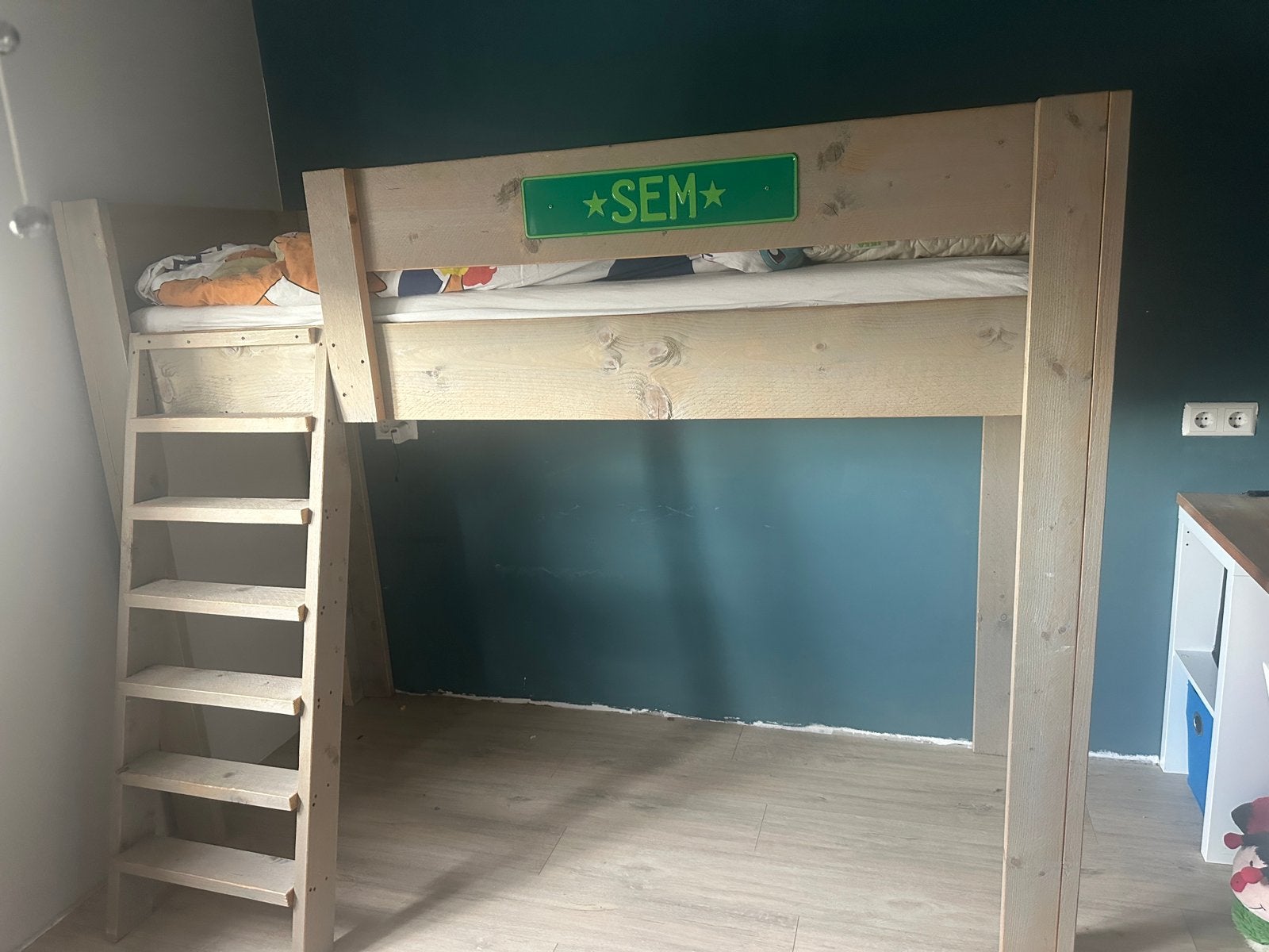 Stapelbed steigerhout, Ophalen, 90 cm, 160 tot 180 cm, Tweepersoons