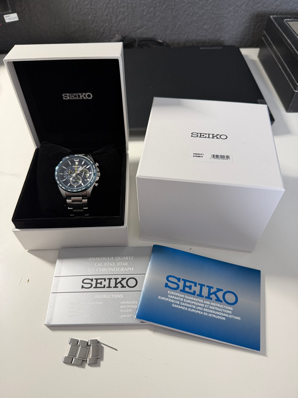Seiko Chronograph SSB019P1, Ophalen of Verzenden, Zo goed als nieuw, Staal, Seiko
