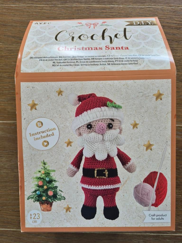 DIY Haakpakket Kerstman - Ongeopend en Compleet, Ophalen of Verzenden