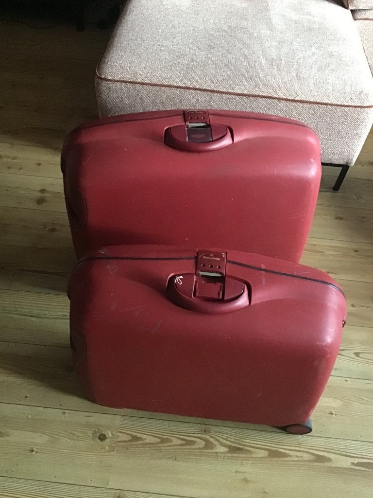 Samsonite kofferset, Sieraden, Tassen en Uiterlijk, Koffers, Gebruikt, Hard kunststof, 70 cm of meer, Minder dan 35 cm
