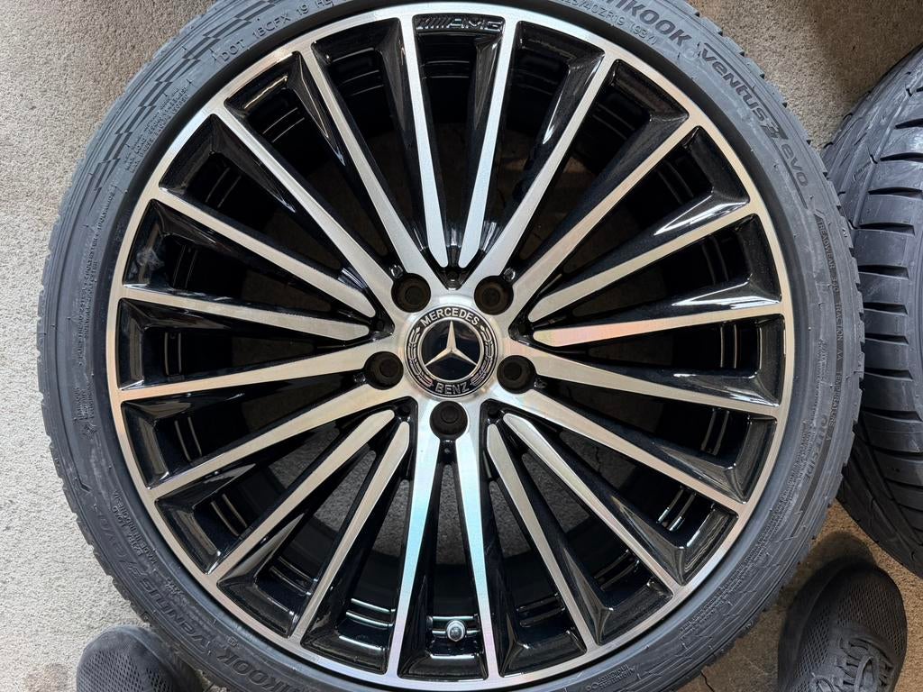 19 inch Origineel Mercedes C klasse W206 Velgen met banden, 19 inch, Gebruikt, 255 mm, Banden en Velgen