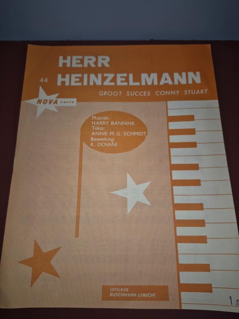 Herr Heinzelmann - Groot Succes Conny Stuart - Nr. 44, Muziek en Instrumenten, Bladmuziek, Ophalen of Verzenden, Gebruikt, Artiest of Componist