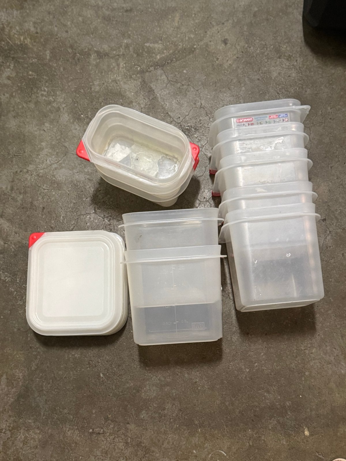 Araven bakjes, verschillende maten, Kunststof, Ophalen of Verzenden, Wit, Overige merken