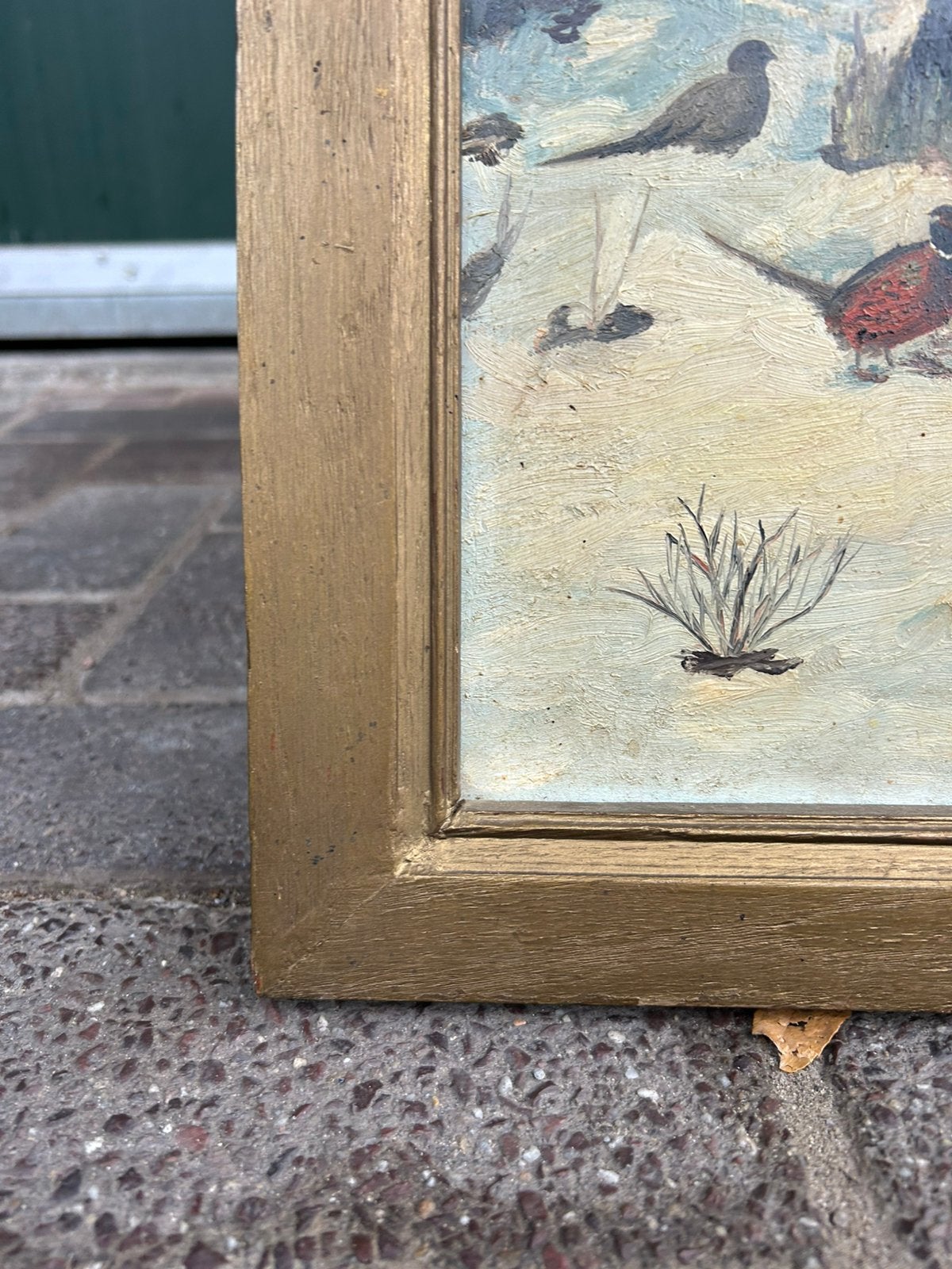 Vintage olieverf schilderij, winter. Bertil Wildbrandt, Ophalen of Verzenden, Vintage, Landschap