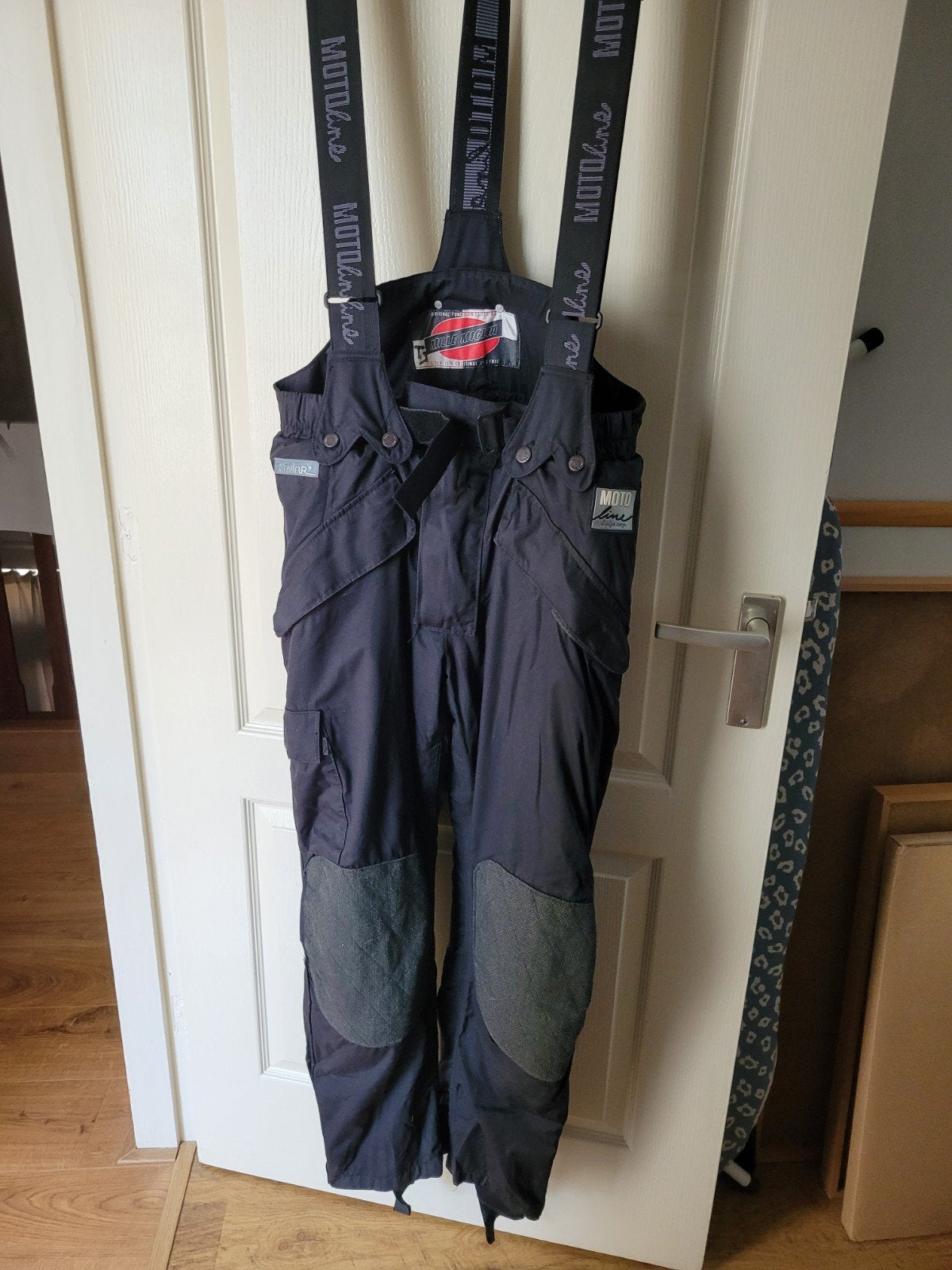 Motorbroek maat L met bescherming en afritsbare binnenbroek, Heren, Motoline, Ophalen of Verzenden, Broek | textiel