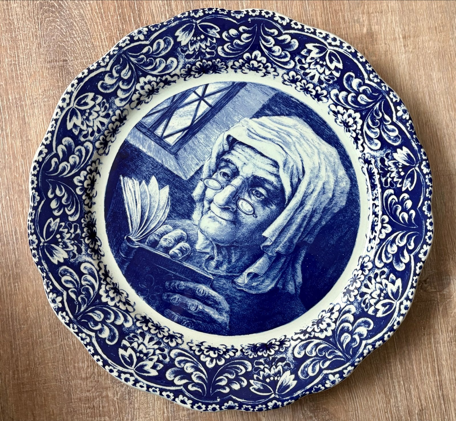 Delfts Blauw Wandbord - Boch Frères België, Ophalen