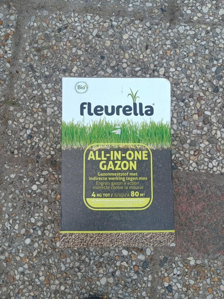 Fleuralla All-in-One Gazonmeststof 4kg, Ophalen of Verzenden, Kunstmest