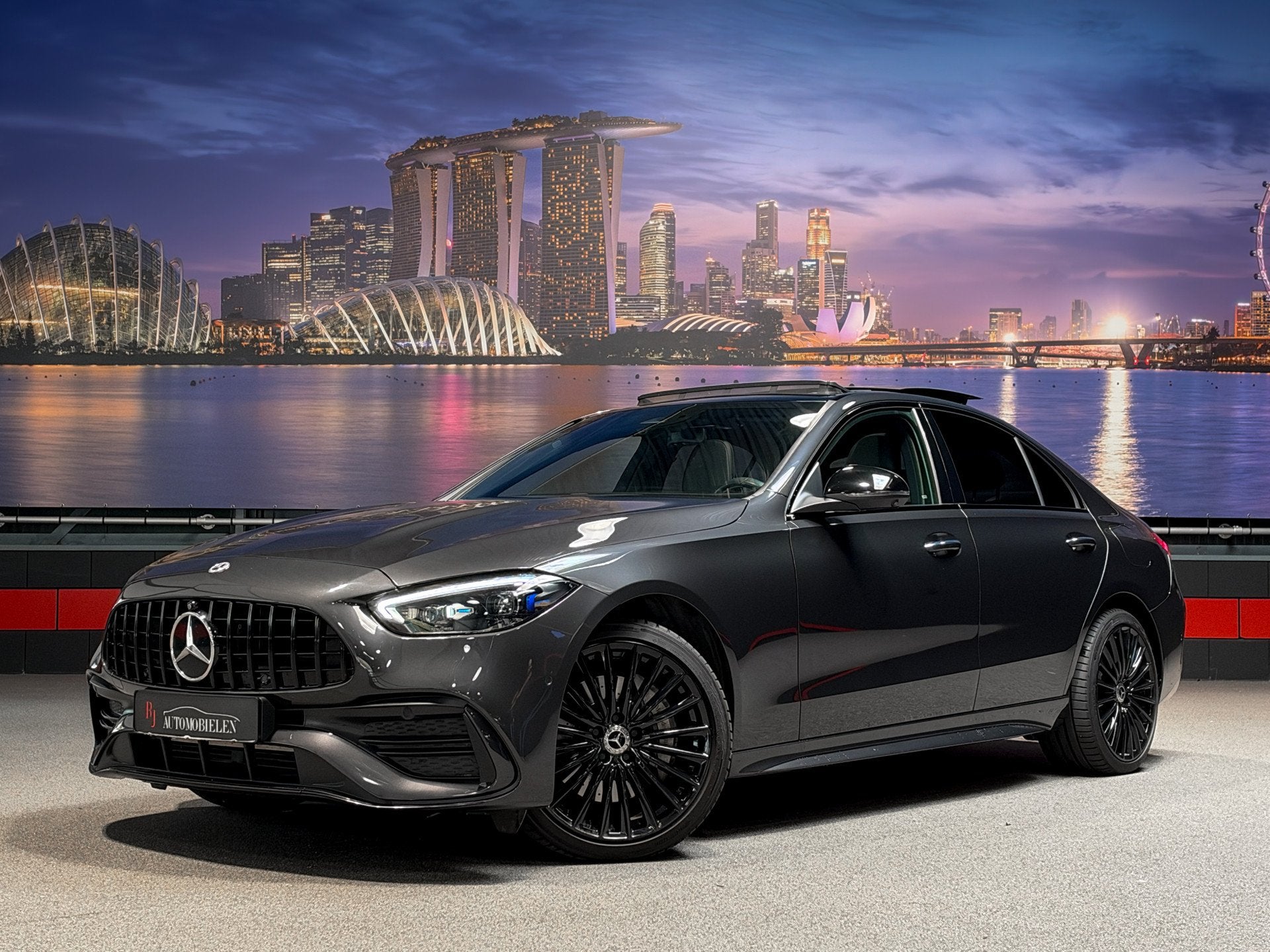 Mercedes-Benz C-Klasse C300 e C43 AMG Pack |Memory|HeadUp|Sf, Auto's, Automaat, Achterwielaandrijving, 4 cilinders, Verwarmde buitenspiegels