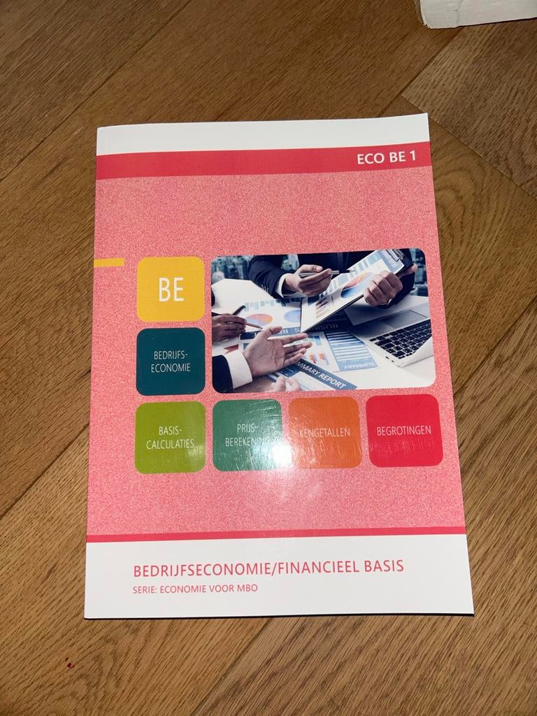 Bedrijfseco BE 1 - Bedrijfseconomie/Financieel Basis MBO, Ophalen of Verzenden, Gamma, Nieuw, MBO