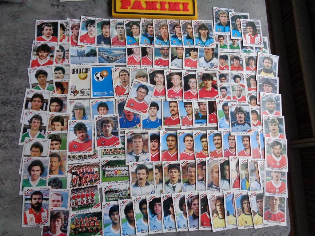 PANINI voetbal stickers WK 86 MEXICO 1986 world cup 117X, Verzenden, Zo goed als nieuw, Meerdere stickers