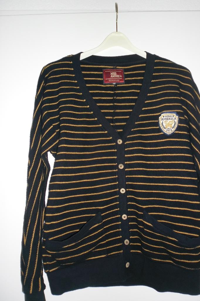Leuk vestje van Miss America in maat XS, Kleding | Dames, Truien en Vesten, Blauw, Ophalen of Verzenden, Zo goed als nieuw, Miss America