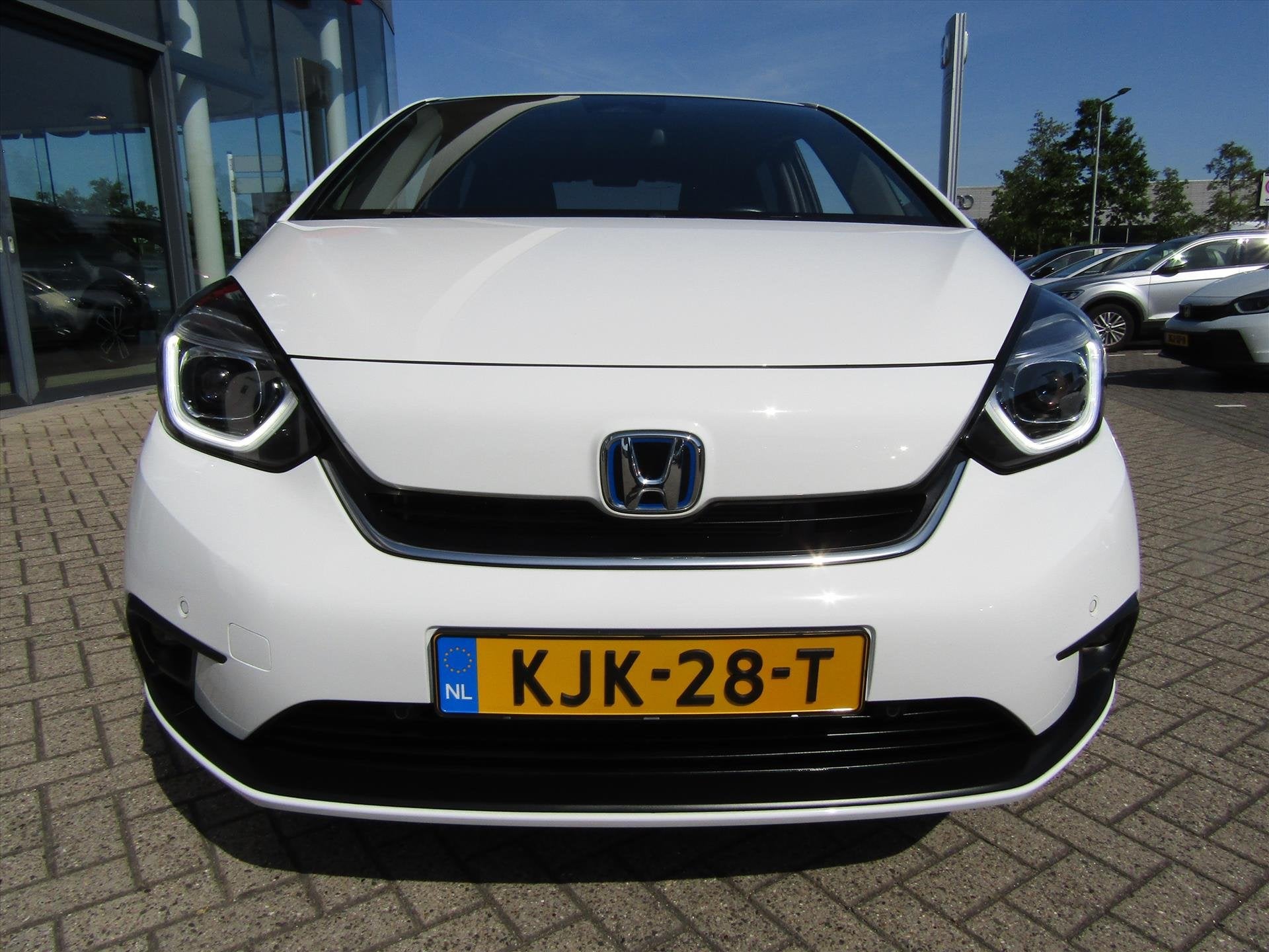 Honda Jazz 1.5 i-MMD 109pk Hybrid CVT Executive, Auto's, Dealer onderhouden, Stof, Wit, 98 pk