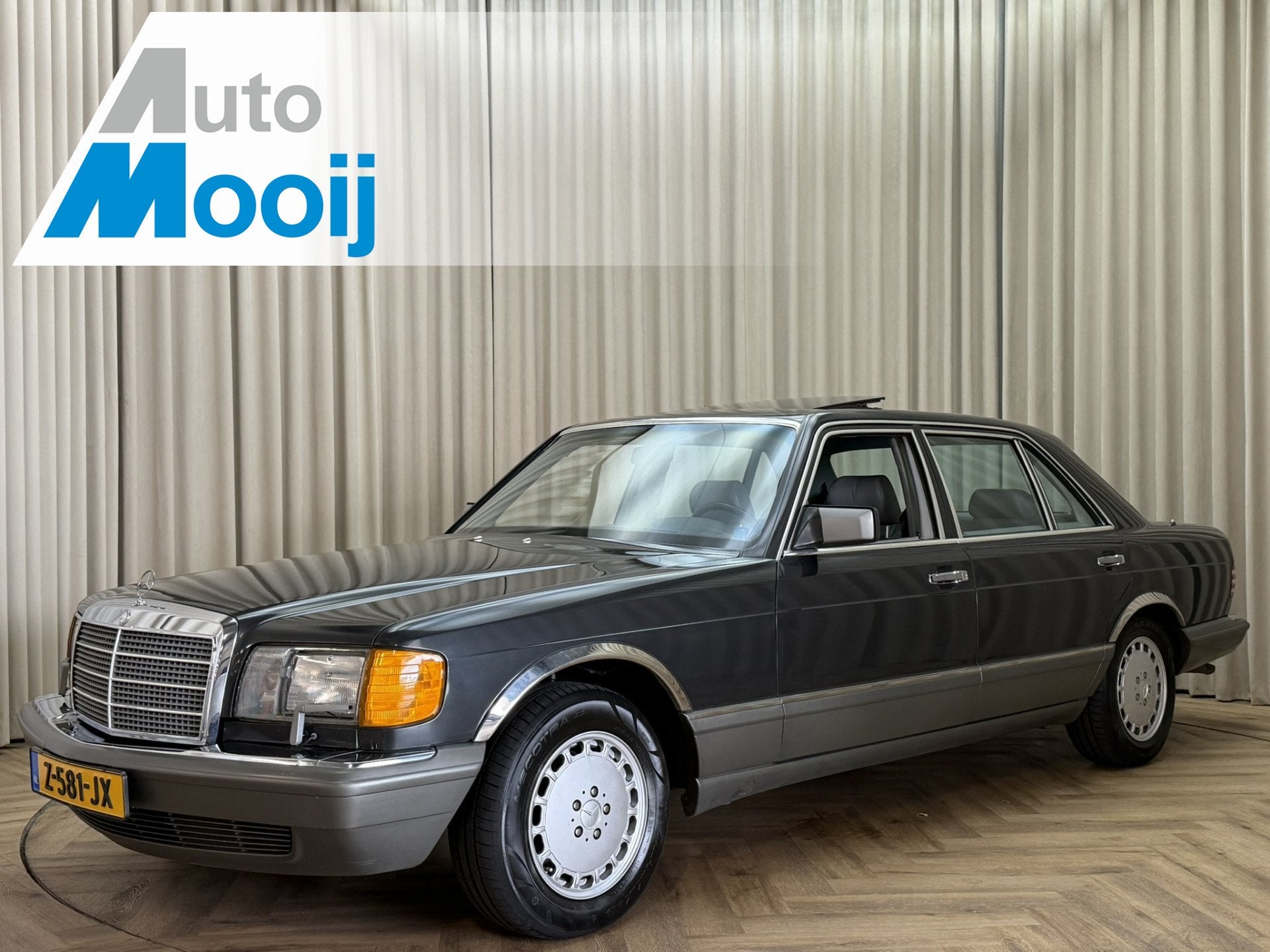 Mercedes-Benz S-Klasse 560 SEL / W126 / 280 PK / Verlengd /, Auto's, Automaat, Achterwielaandrijving, Bedrijf, Grijs