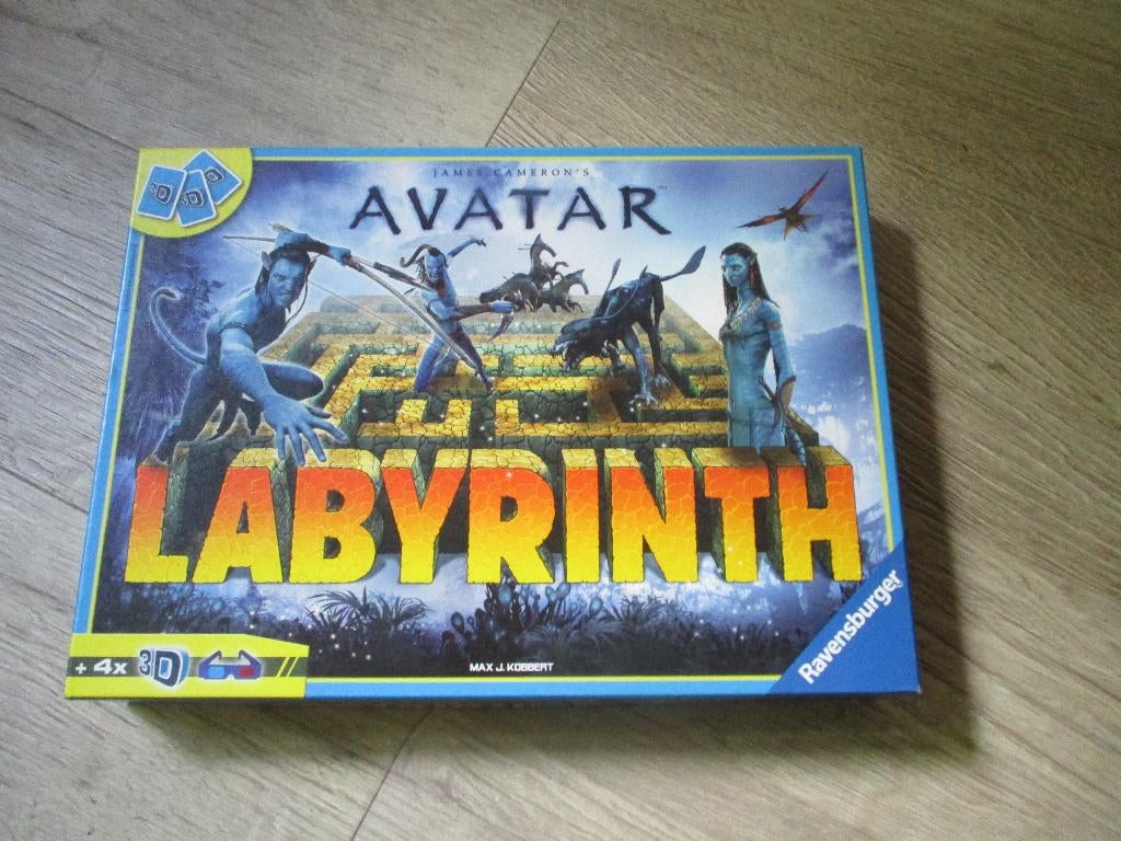 bordspel met 3d brillen Doolhof Avatar compleet, Hobby en Vrije tijd, Gezelschapsspellen | Bordspellen, Een of twee spelers, Ophalen of Verzenden
