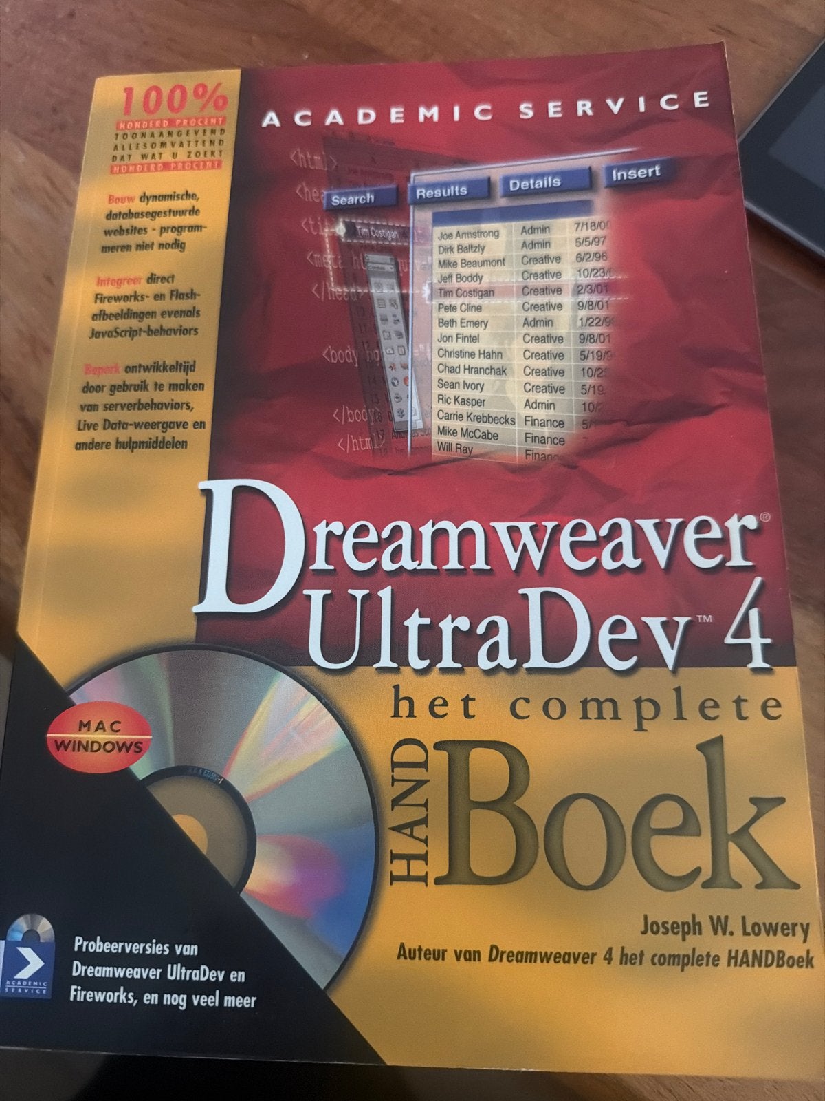 Dreamweaver UltraDev 4: Het complete HANDBoek, Boeken, Ophalen of Verzenden, Gelezen, Internet of Webdesign